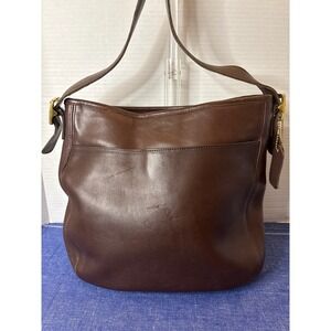 Vintage Coach Chelsea Brown Made USA 6003 Mahogany Brass Hardware